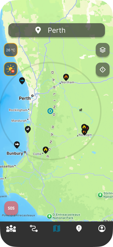 Overlapping pins before clustering.
